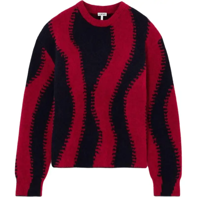 LOEWE Sweaters Women's Red Crew Neck Moderate Other