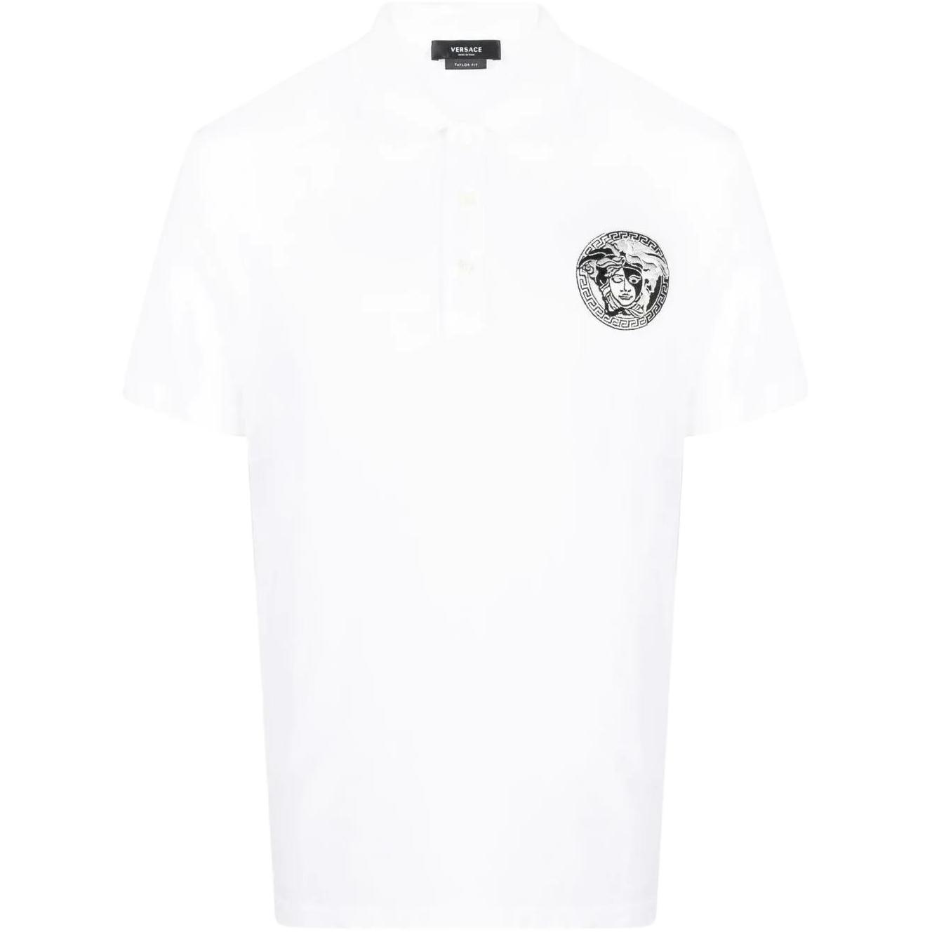 Мужская футболка-поло Versace VERSACE FW22 LogoPolo (черная)