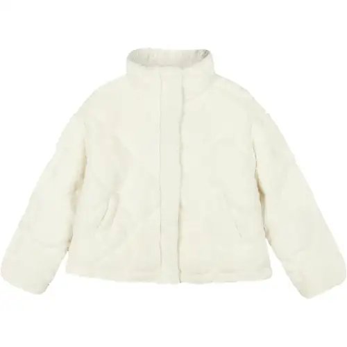 Skechers Puffer Jackets Women's Olive/0067 Stand Collar Moderate Puffer Jacket
