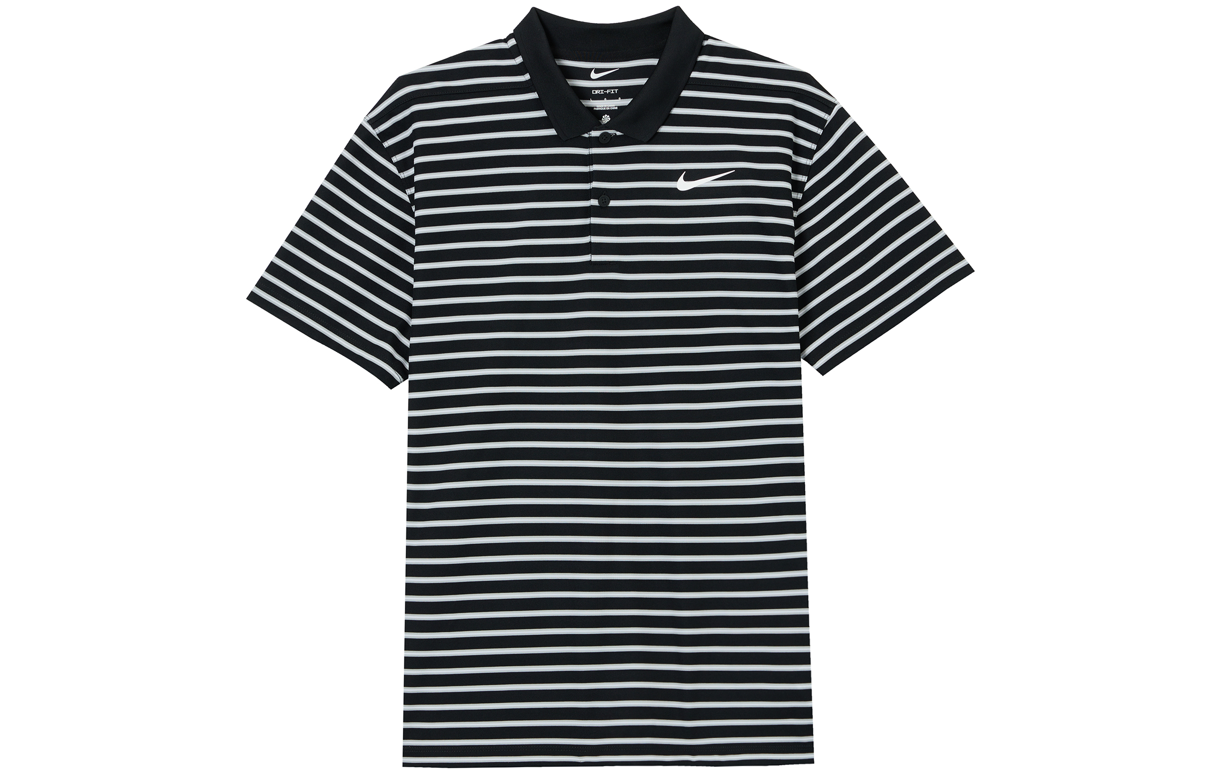 Мужская футболка-поло Nike Dri-FIT Victory (черно-белая)