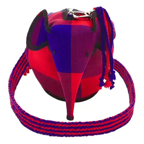 LOEWE Fabric Handheld Shoulder Bag, Crossbody Bag Women's Red Blue Multicolor