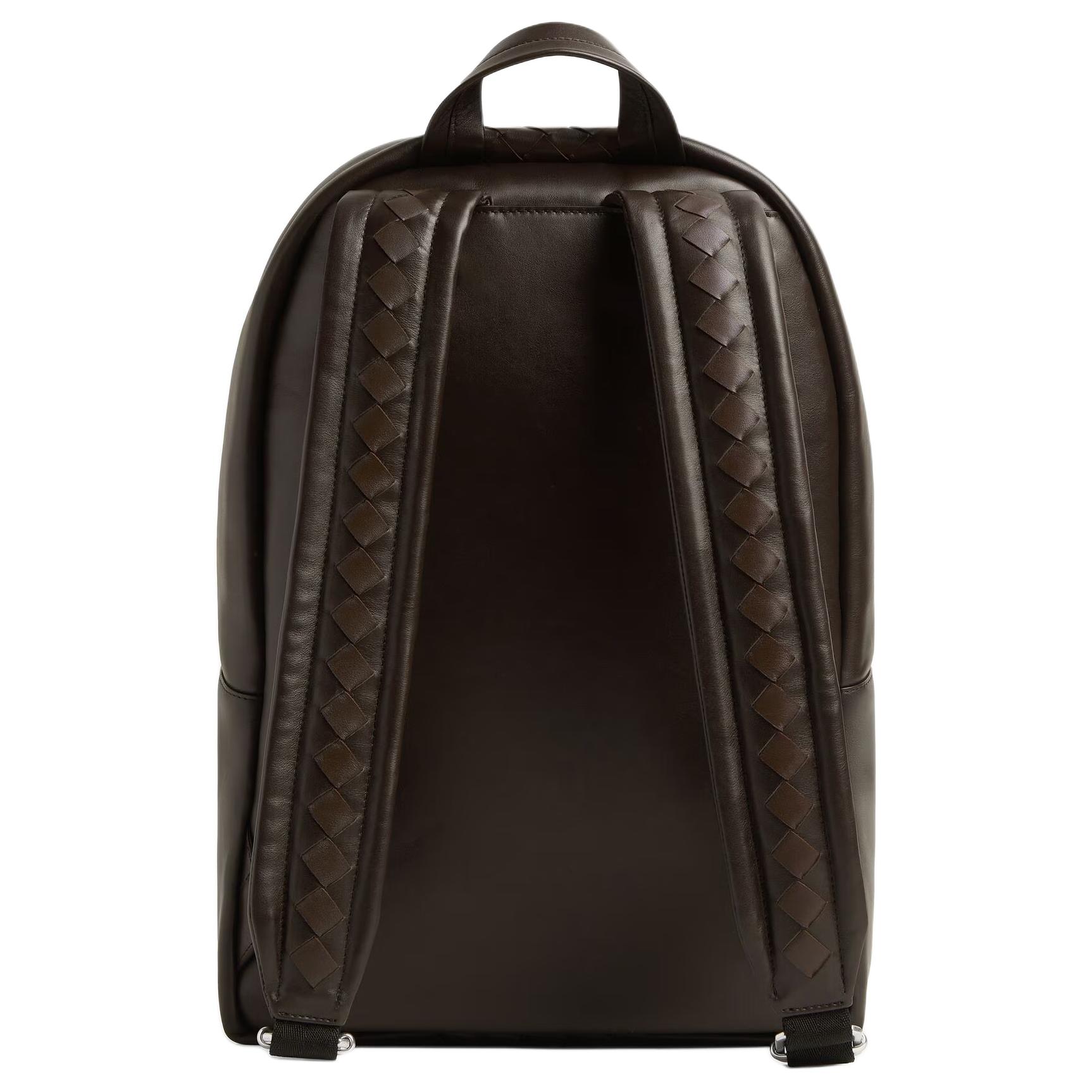 Мужской рюкзак Bottega Veneta Intrecciato (коричневый) — фото 3