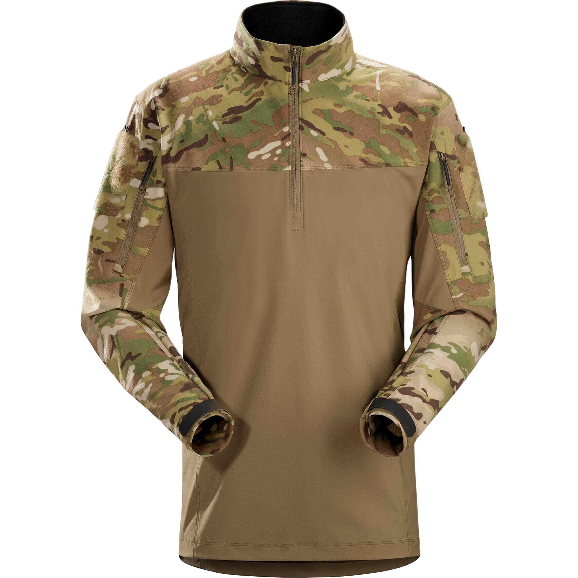 Arcteryx Archaeopteryx LEAF ASSAULT SHIRT SV Military Bird PRO-MISSION outdoor military tactical assault suit long-sleeved stand-up collar zipper sweatshirt men's camouflage color
