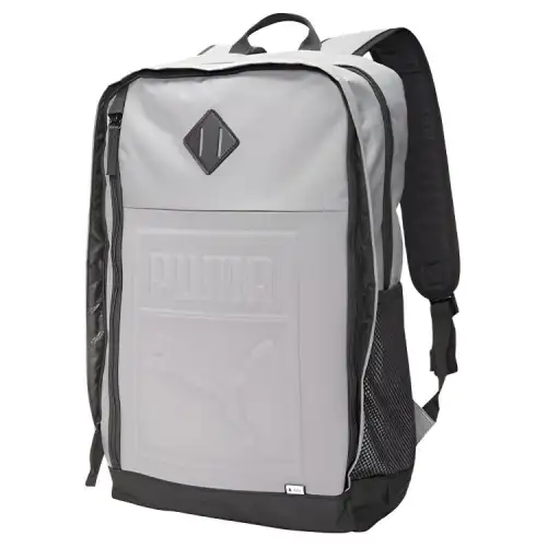 PUMA Fabric+Artificial Leather Backpack Unisex Iron Gray