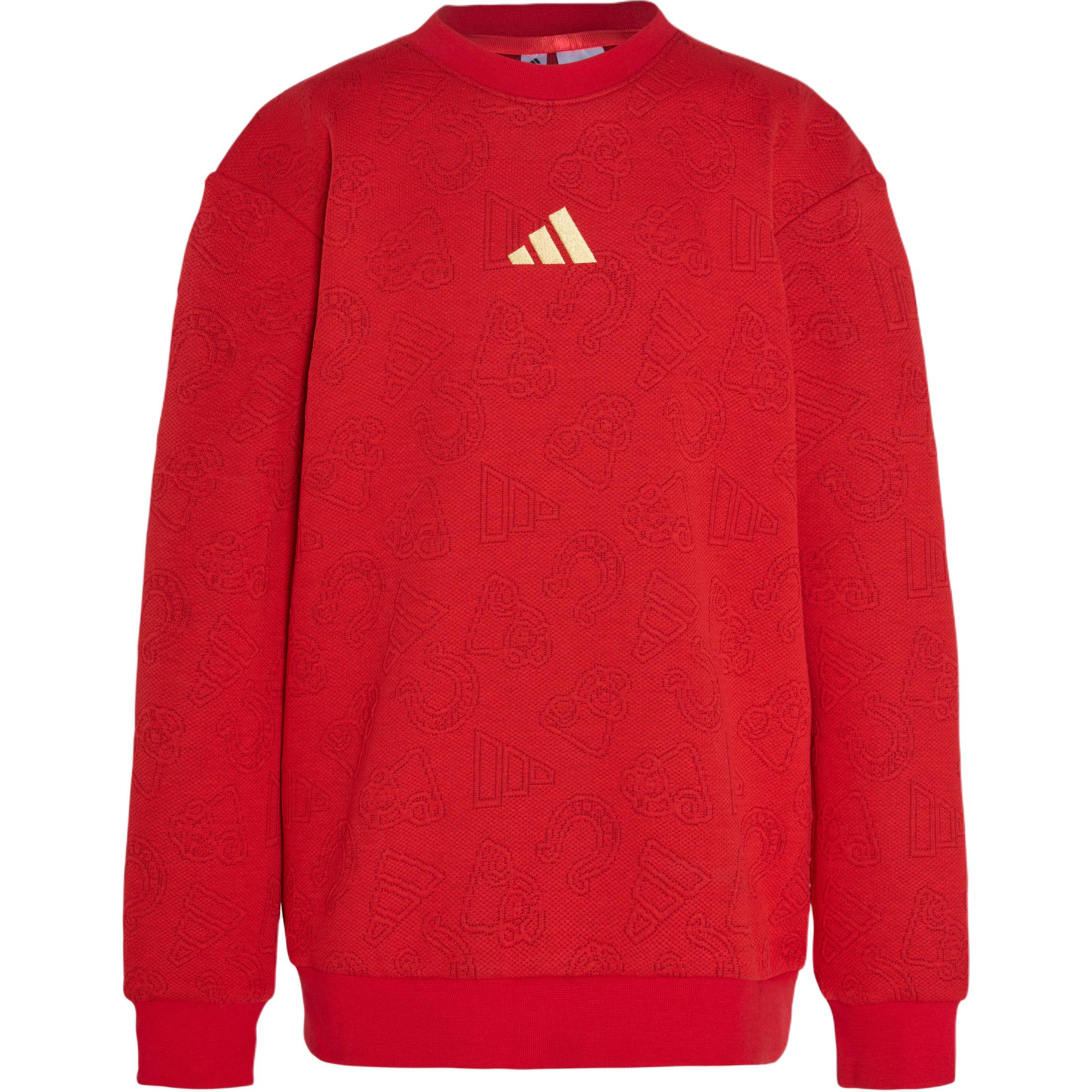 Детская кофта adidas KNITTED CREW (синяя)