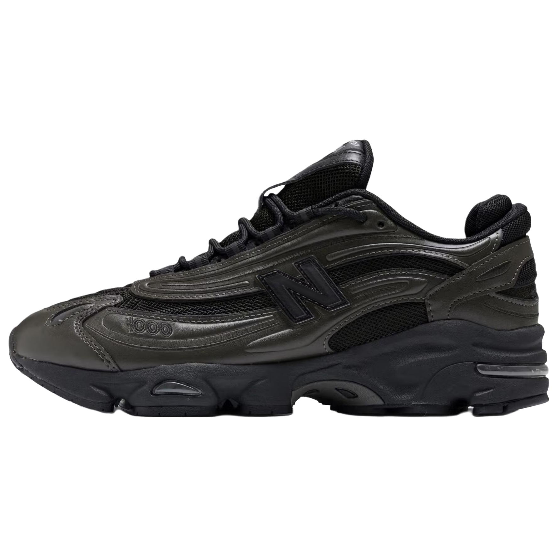 UNITED ARROWS x New Balance NB 1000 comfortable and fit running shoes for men and women, black and gray