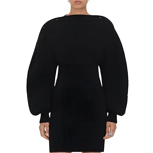 Bottega Veneta FW21 Long Sleeved Dress Women's