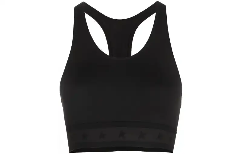 Golden Goose logo-underband racerback crop top