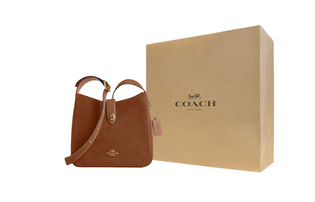 Женская сумка COACH Hadley 25 (желто-охристая)