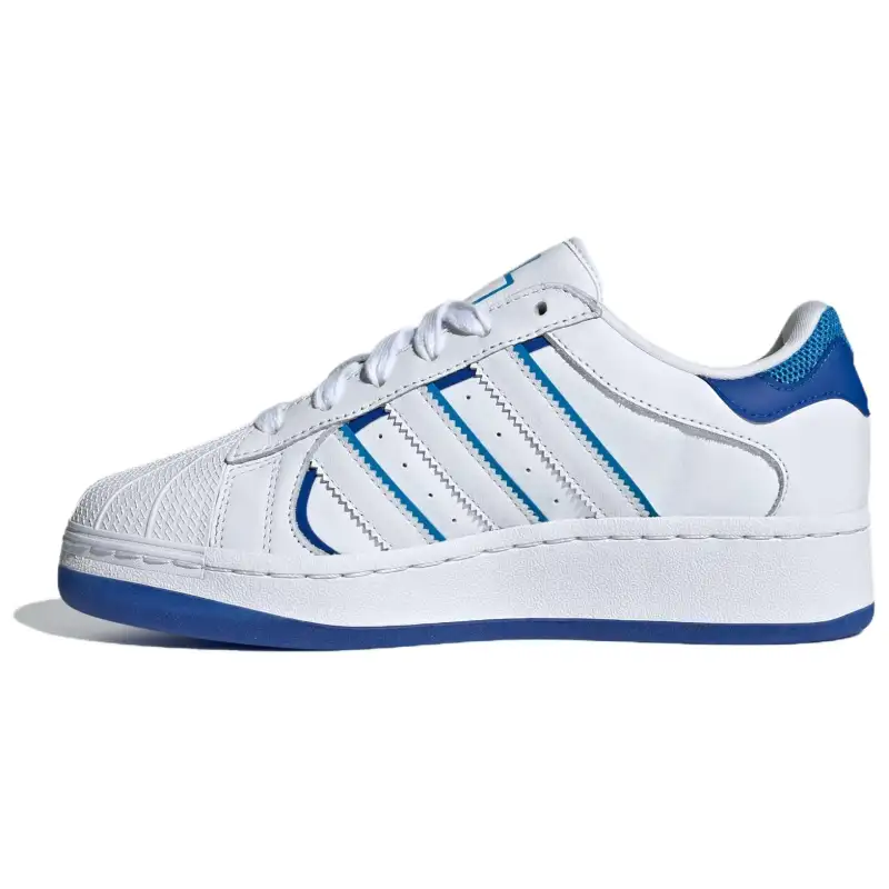 Adidas Originals SUPERSTAR XLG Low top Skateboard Shoes Women's White Blue