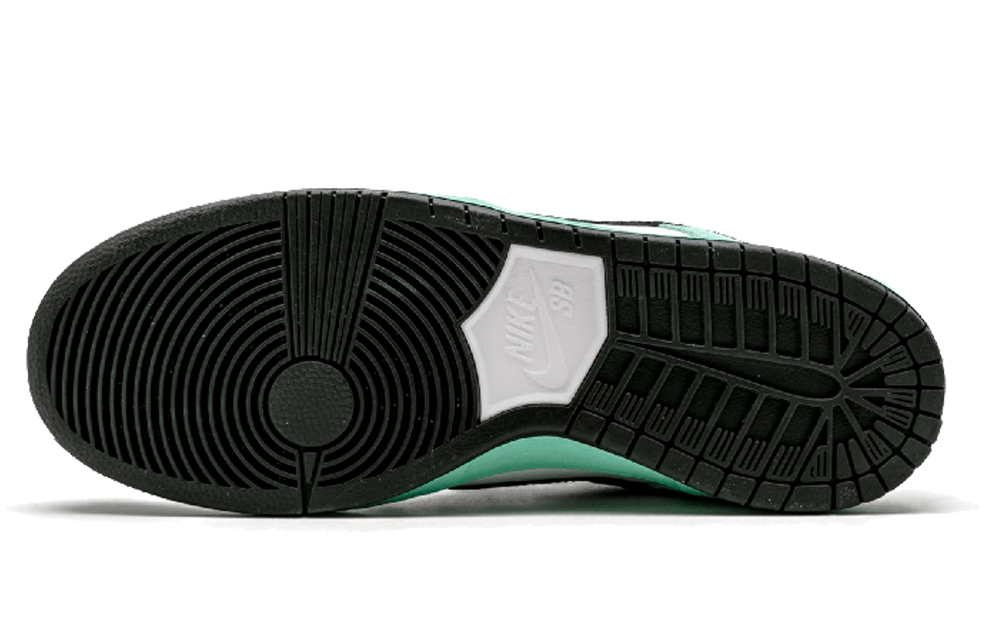 Кеды Nike Dunk SB Sea Crystal (бело-зеленые) — 荧光绿/白/黑 — фото 4