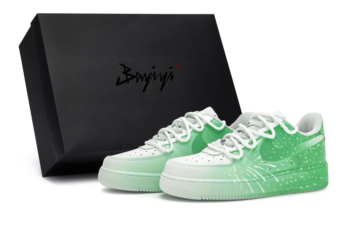 Nike Air Force 1 811 Manufacturing, Winter Fireworks Green, Special Shoe Box Slip Resistant Slip Resistant Low top