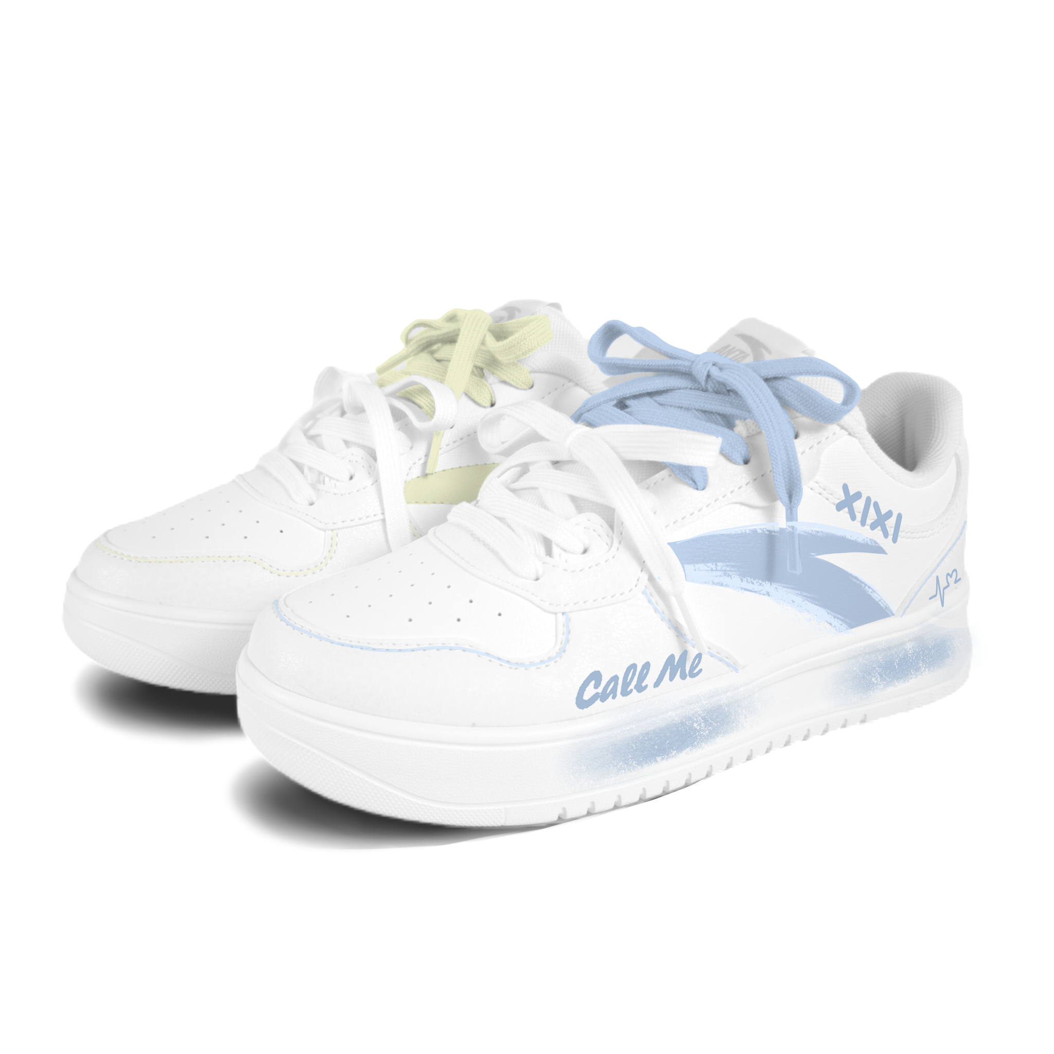 Anta Easy Synthetic Leather Cushioning Lightweight Cushioning Lightweight Low top Skateboard Shoes Unisex White