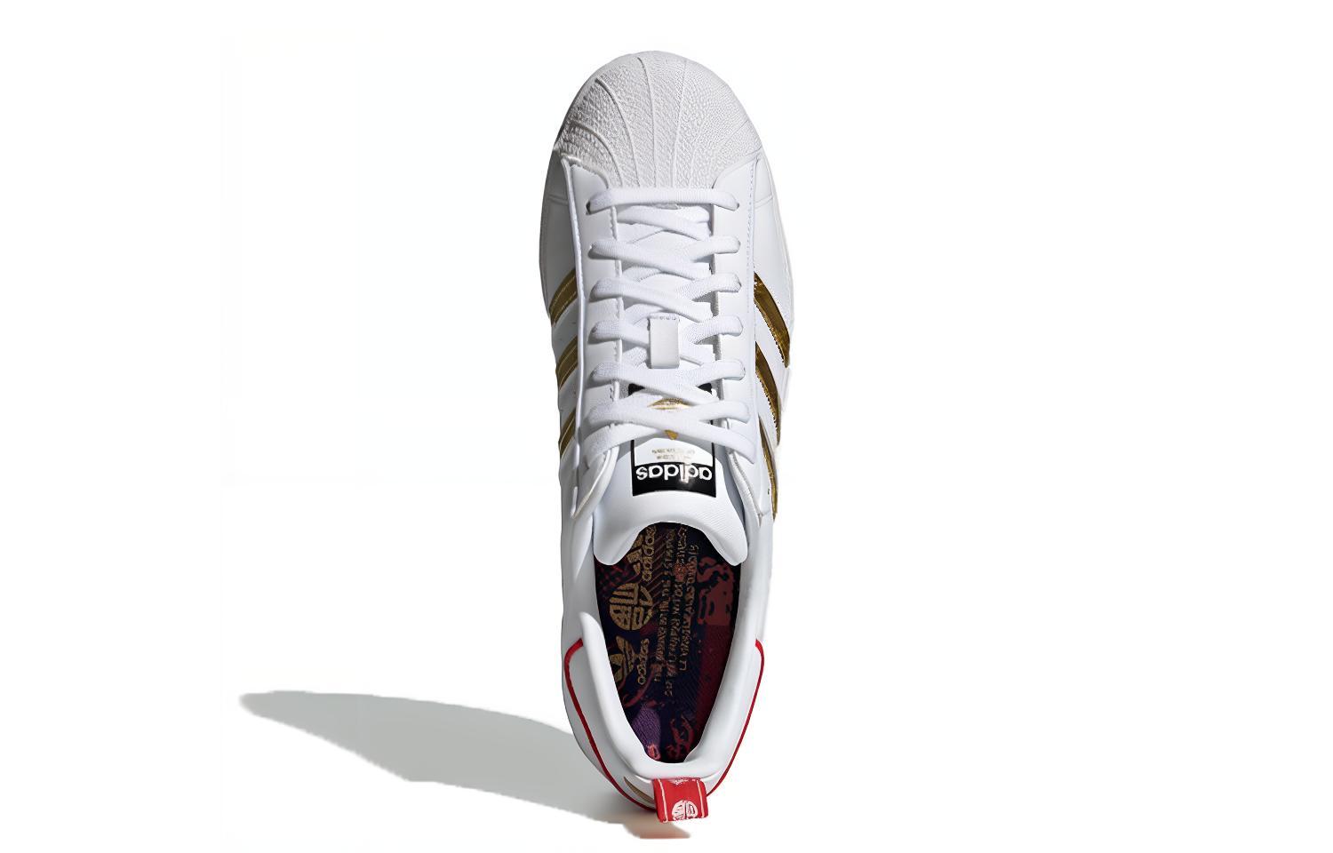 Кеды adidas Originals SUPERSTAR "CNY" (бело-золотой) — фото 5