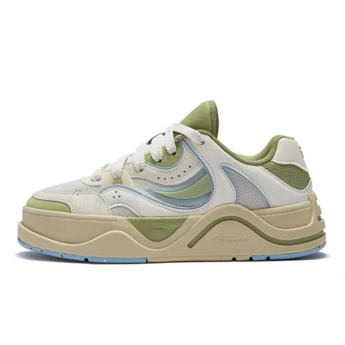 FILA FUSION 50 50 Versatile Low top Skateboard Shoes Women's White Green