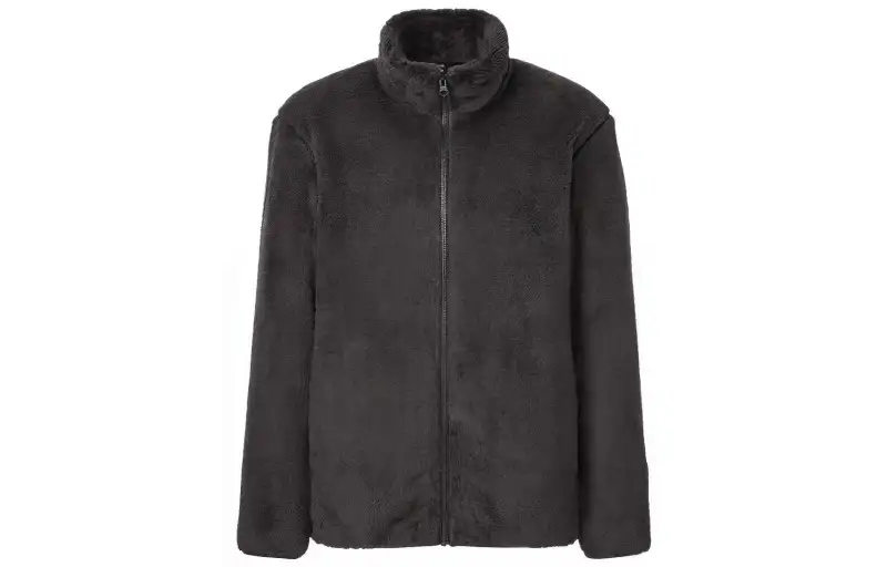 UNIQLO Jackets Men's Gray Stand Collar Moderate Other