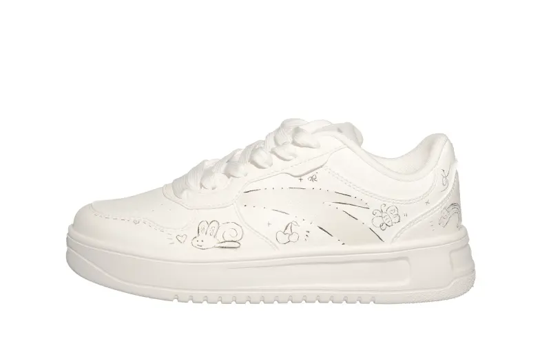 Anta Easy Wear resistant And Lightweight Low top Skateboard Shoes Women's White