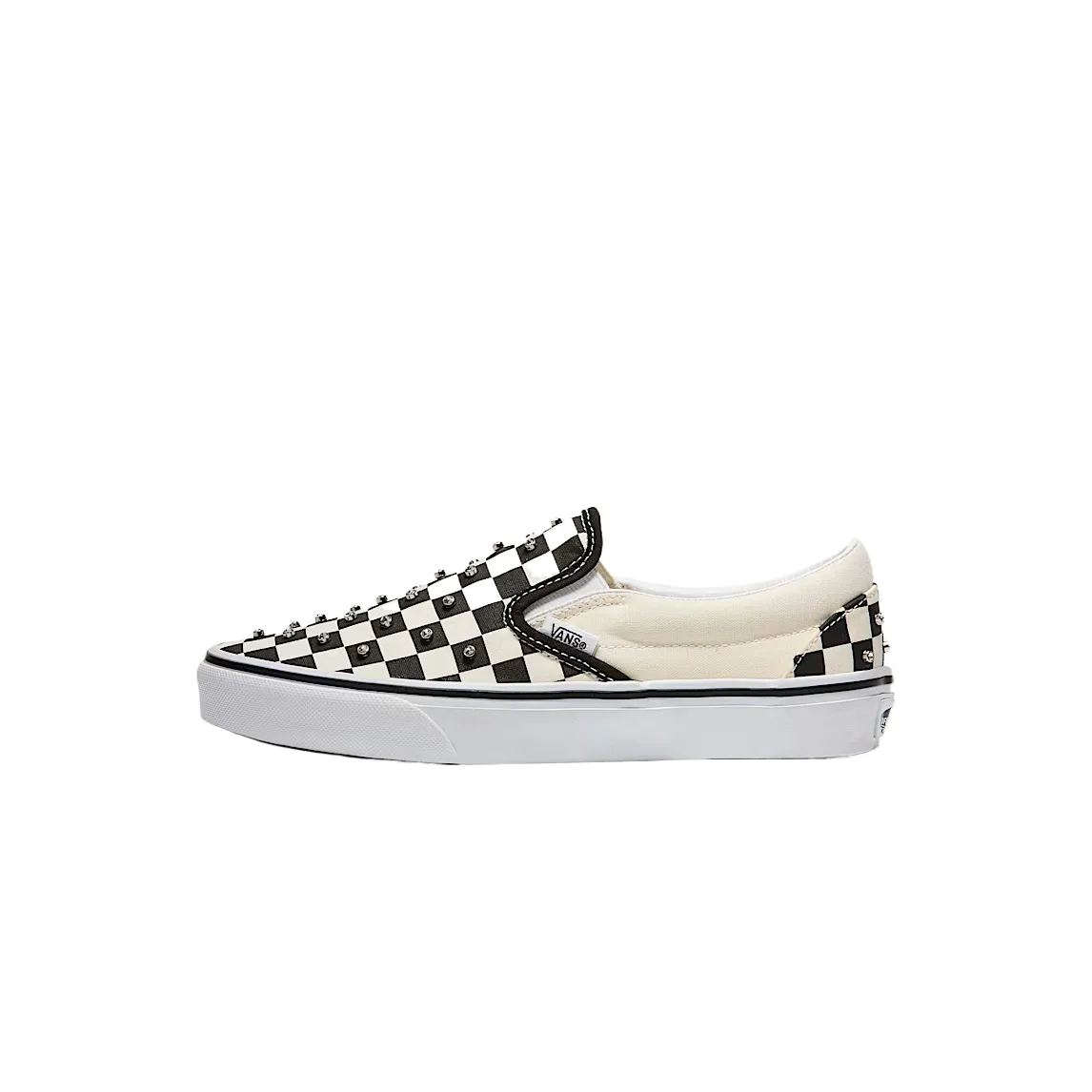 Vans CLASSIC SLIP on Low top Skateboard Shoes Unisex Black White