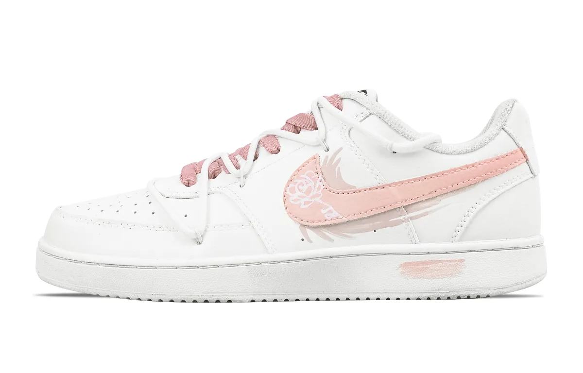 Nike Court Vision 1 Low top Skateboard Shoes Men's White Pink