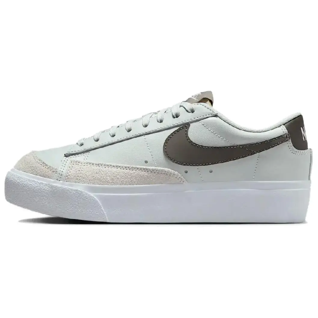 Nike Blazer Low top Skateboard Shoes Women's Green Brown