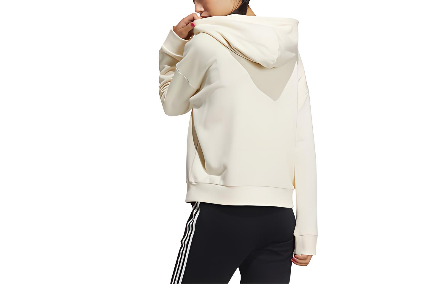 Женская худи adidas neo W Fav Jan Shd (молочная) — фото 2