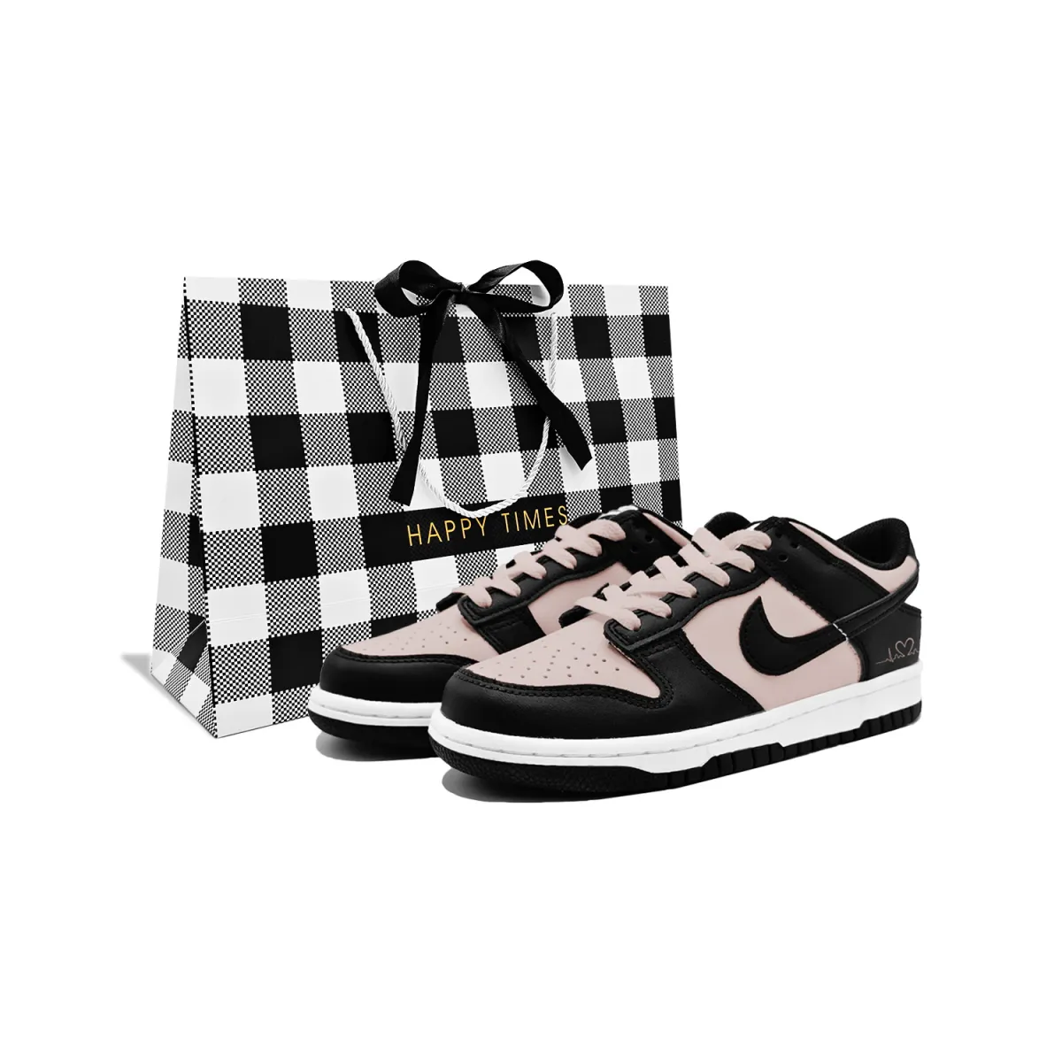Nike Dunk Heart Fluttering, 2 Leather Cushioning Low top Skateboard Shoes Unisex