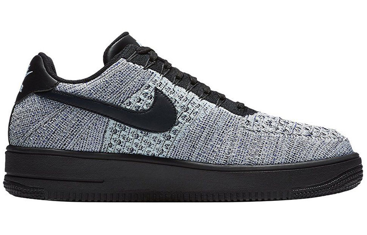 Мужские кроссовки Nike Air Force 1 Flyknit (серый) — фото 2