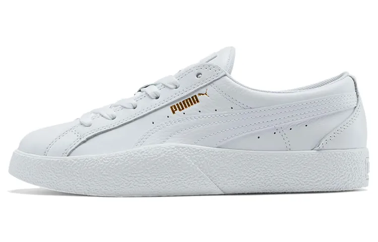 PUMA Love Tumbled Leather White Women's