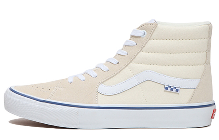 Sk8 Skate Vans-Hi 'Checkerboard - Off-White'