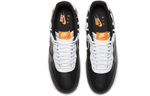 Кроссовки Nike Air Force 1 (черно-белые) — Чёрныйбелый — фото 4
