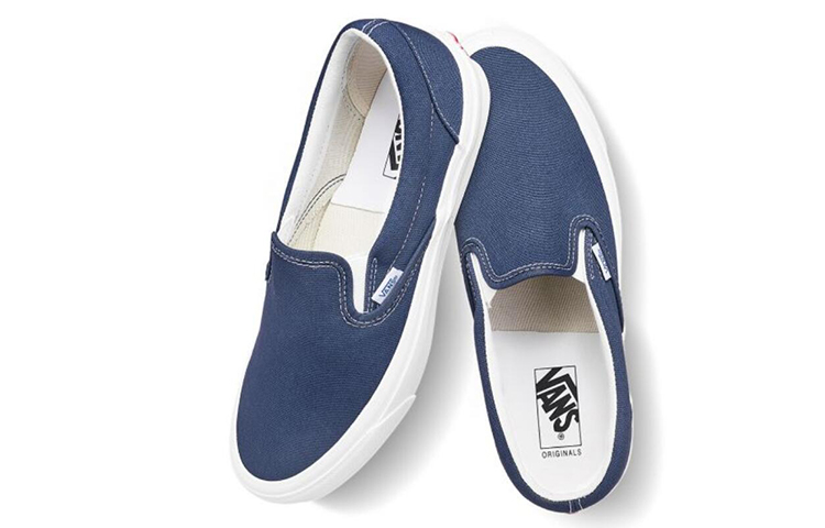 Слипоны Vans slip-on Lx (синие) — Синий — фото 4
