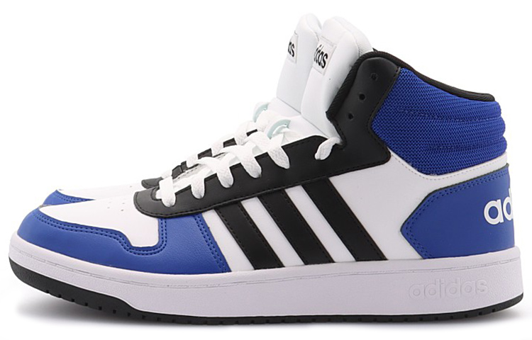 Мужские кеды adidas neo Hoops 2.0 (бело-синие) — фото 3