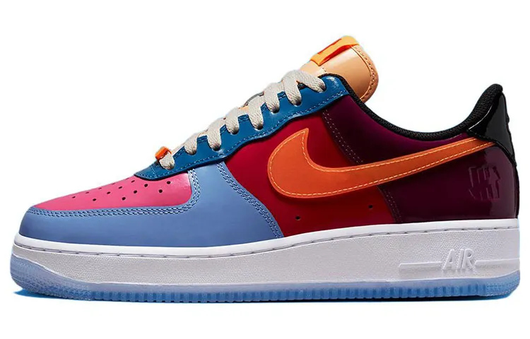 Nike x UNDEFEATED Air Force 1 'Multi Patent' Low top Skateboard Shoes Unisex Multicolor