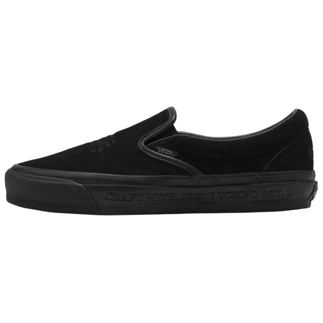 NEIGHBORHOOD x Vans Slip on 98 Abrasion Resistant Low top Skateboard Shoes Men's Black