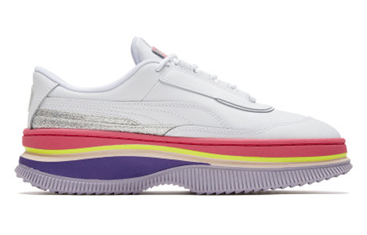 Женские кеды PUMA DEVA 90's Pop (бело-розовые) — Белый / розовый — фото 2