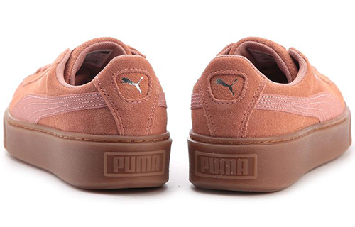 Женские кеды PUMA Suede Platform (розовые) — фото 3