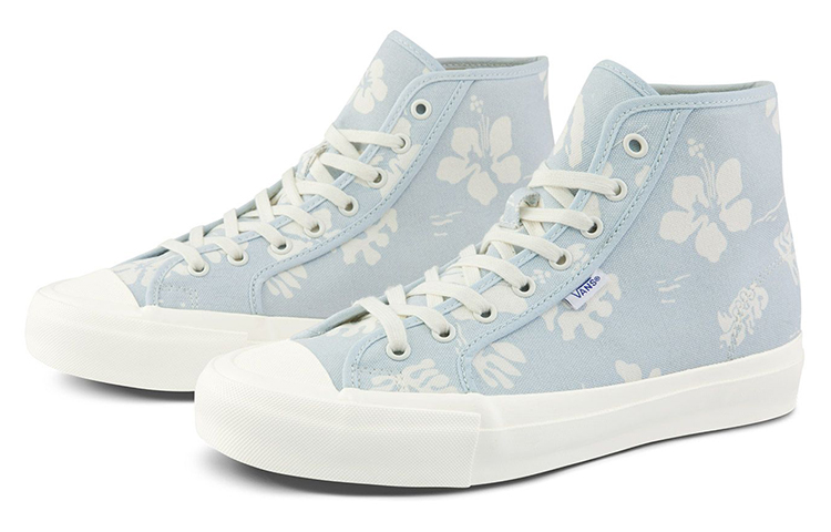 Кеды Vans Style 24 (синие с принтом) — 蓝色印花 — фото 2