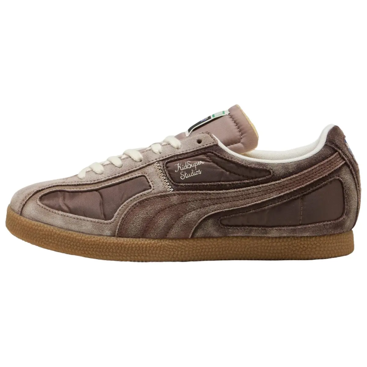 KIDSUPER STUDIOS x PUMA Brasil Retro Nostalgic Skateboard Shoes Unisex Coffee Brown