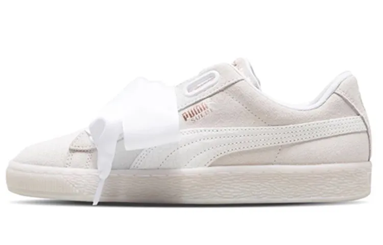 PUMA Suede Heart Artica Low top Skateboard Shoes Unisex White