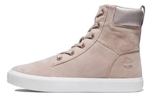 Timberland Skateboard Shoes Women's High Top Light Beige