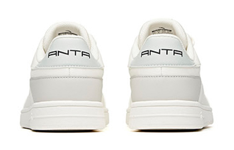 Женские кеды Anta (бело-серые) — 象牙白/一度灰 — фото 5