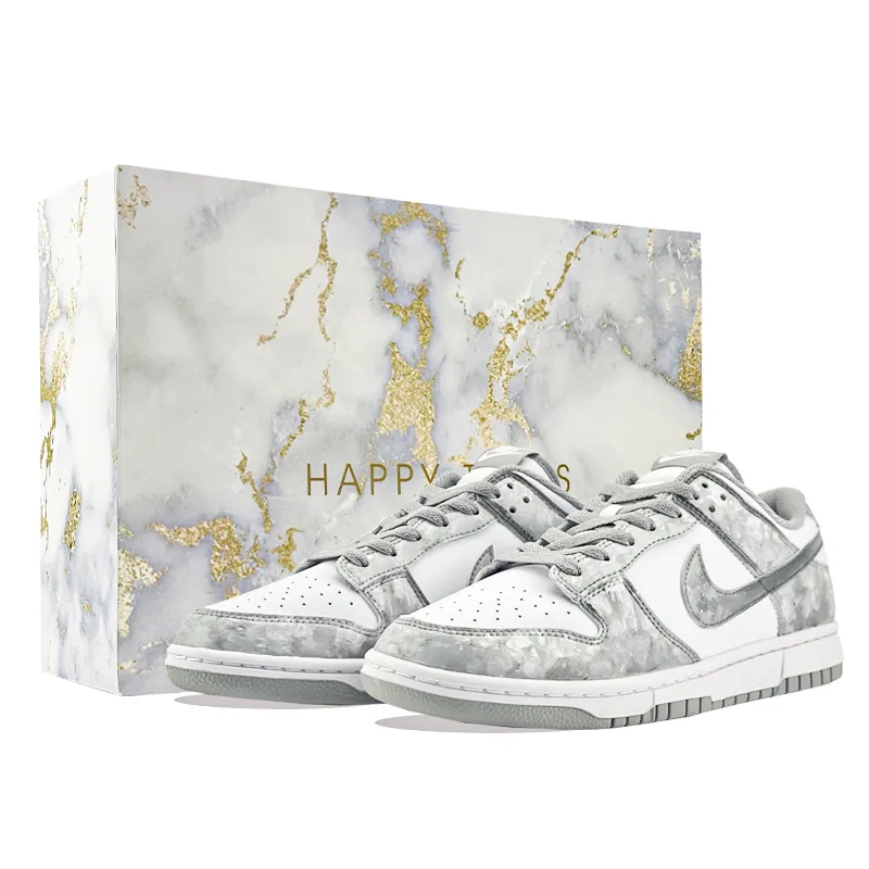 Nike Dunk Gray Domain Explorer Cushioning Abrasion Resistant Cushioning, Wear Resistant Low top Skateboard Shoes Unisex