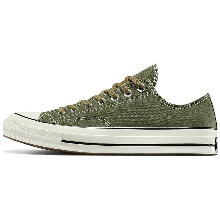 Converse CHUCK TAYLOR Abrasion Resistant Low top Skateboard Shoes Unisex Army Green