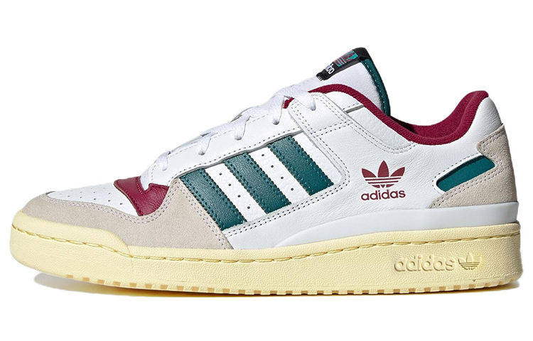 Кеды adidas originals FORUM Low Cl (бело-зеленые)