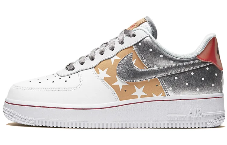 Nike Air Force 1 Low Metallic Gold Stars Women's