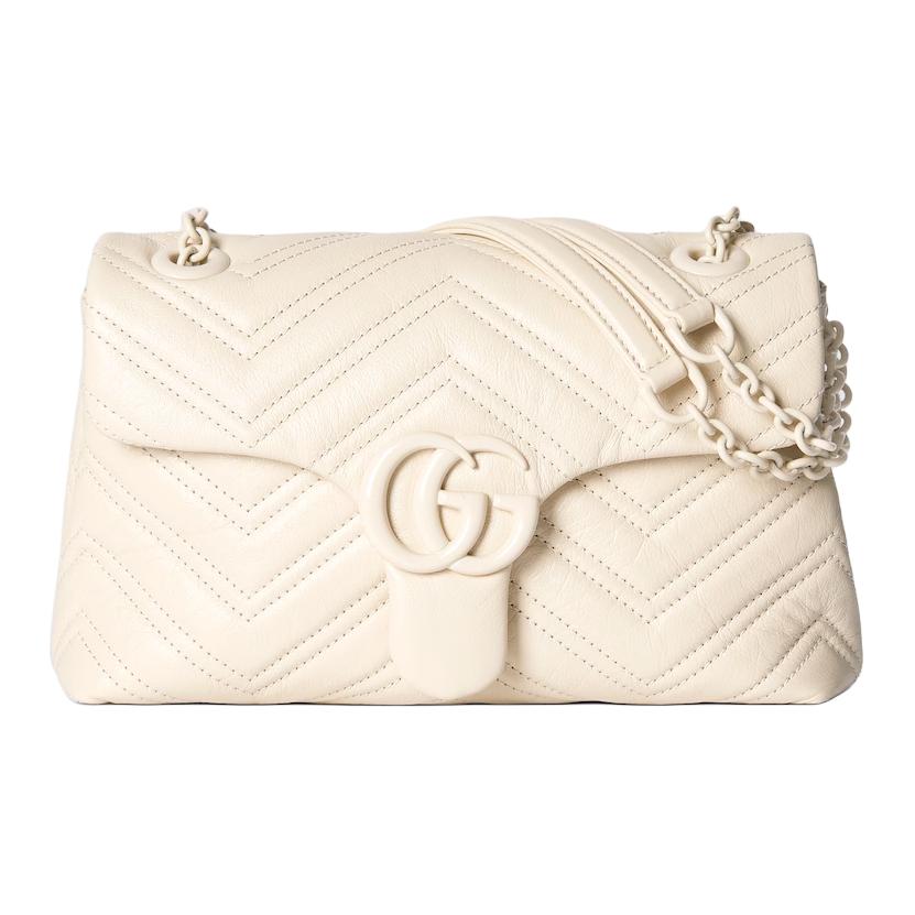 Женская сумка Gucci GG Marmont (белая)