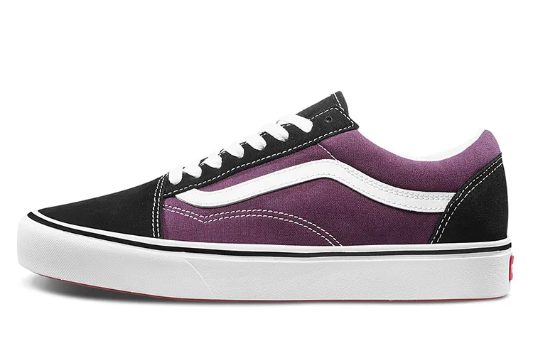 Vans Old Skool Vintage Lightweight Low top Skateboard Shoes Unisex Black Purple
