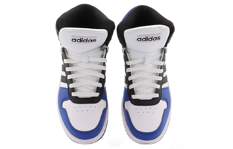 Мужские кеды adidas neo Hoops 2.0 (бело-синие) — фото 5