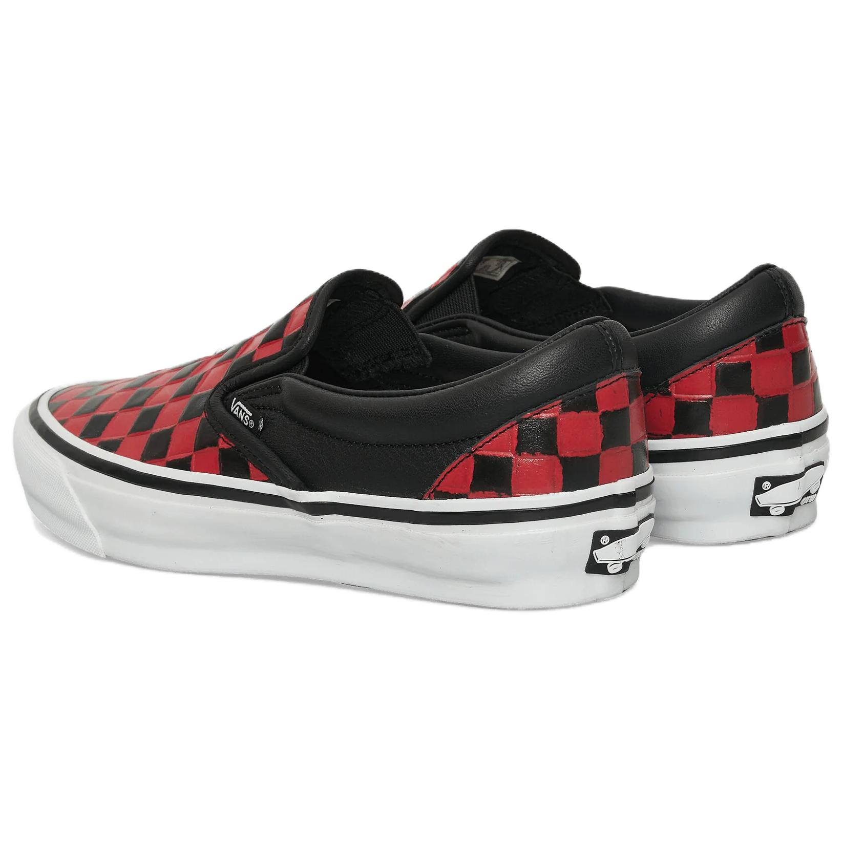 Кеды Vans CLASSIC SLIP-ON 98 (красно-черный) — фото 3