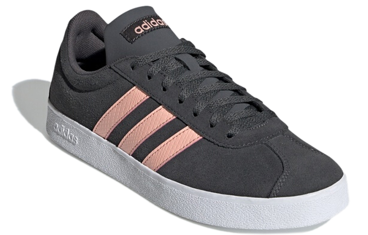 Женские кеды adidas neo VL Court 2.0 (серые) — Серый / розовый — фото 3
